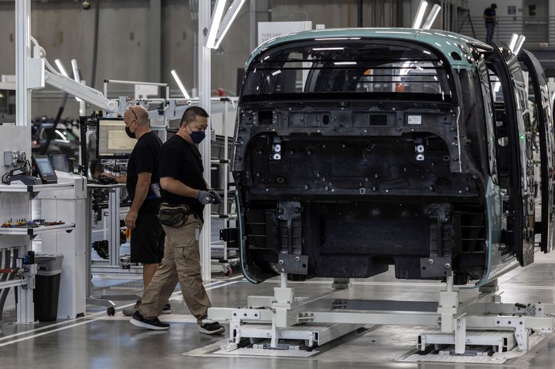 &copy; Reuters. Mídia tour na fábrica da linha de montagem de veículo autônomo da Zoox, unidade da Amazon, em Fremont, Califórnia
19/07/2022
REUTERS/Carlos Barria