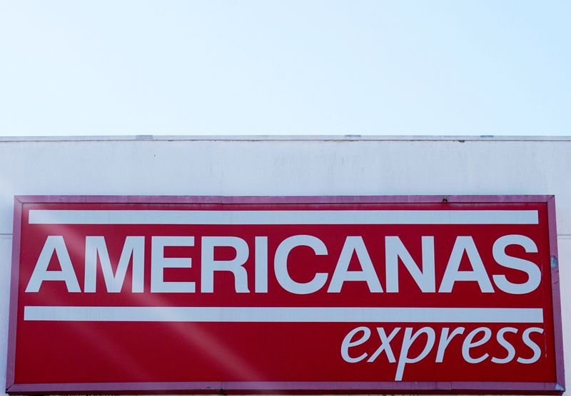 &copy; Reuters. FILE PHOTO: The Americanas store logo is seen in Rio de Janeiro, Brazil May 10, 2018. REUTERS/Sergio Moraes/File Photo