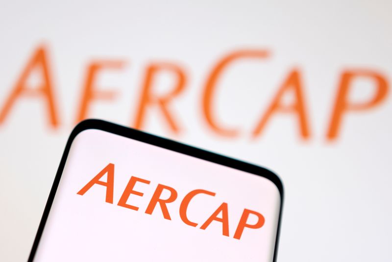 &copy; Reuters. FILE PHOTO: AerCap logo is seen displayed in this illustration taken, May 4, 2022. REUTERS/Dado Ruvic/Illustration