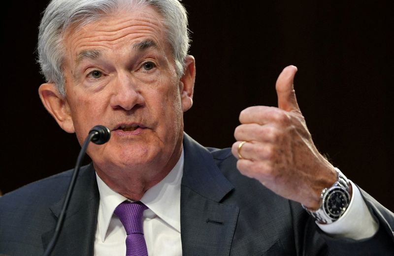 &copy; Reuters. Federal Reserve Chair Jerome H. Powell testifies before a U.S. Senate Banking, Housing, and Urban Affairs Committee hearing on "The Semiannual Monetary Policy Report to the Congress" on Capitol Hill in Washington, U.S., March 7, 2023. REUTERS/Kevin Lamarq