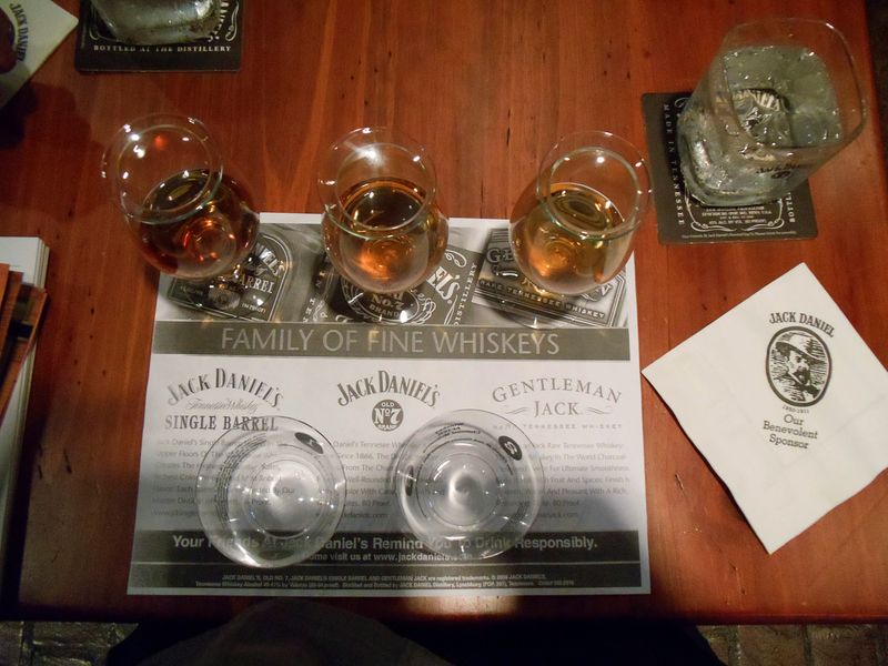 &copy; Reuters. FILE PHOTO: A Whiskey tasting station is seen at the Jack Daniel's distillery in Lynchburg, Tennessee May 10, 2011. REUTERS/Martinne Geller/File Photo