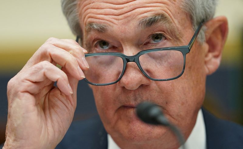 &copy; Reuters. Federal Reserve Chair Jerome H. Powell testifies before a House Financial Services hearing on "The Federal Reserve's Semi-Annual Monetary Policy Report" on Capitol Hill in Washington, U.S., March 8, 2023. REUTERS/Kevin Lamarque