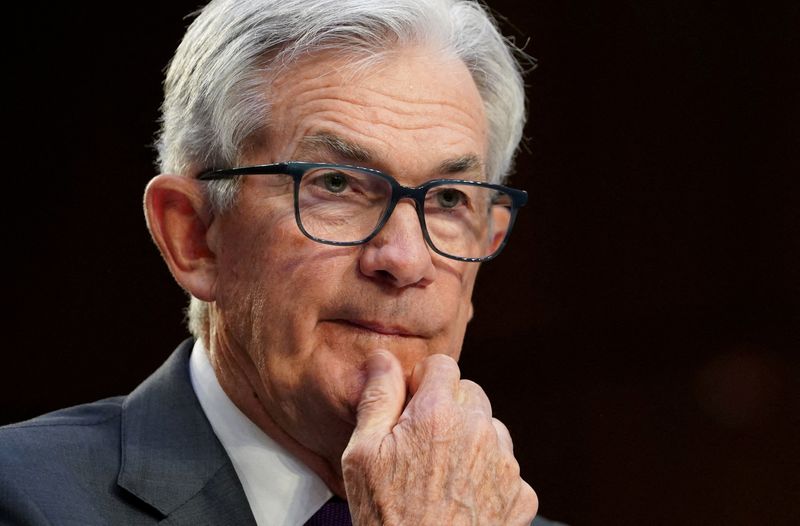 &copy; Reuters. Il presidente della Fed Jerome Powell a Washington. REUTERS/Kevin Lamarque/
