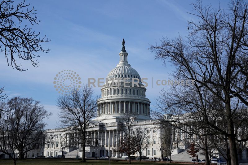 &copy; Reuters. FILE PHOTO: The U.S. Capitol building is seen early on the day of U.S. President Joe Biden's State of the Union Address to a joint session of Congress on Capitol Hill in Washington, U.S., February 7, 2023. REUTERS/Elizabeth Frantz