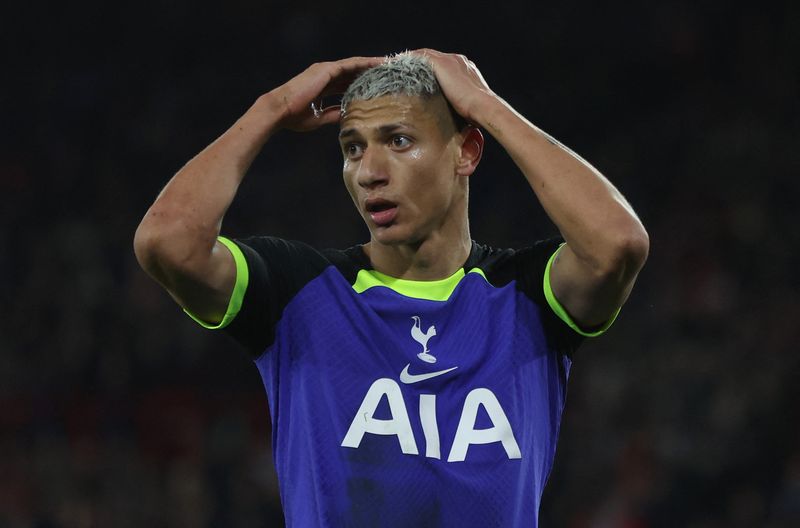 &copy; Reuters. Atacante do Tottenham Hotspur Richarlison 
01/03/2023 Action Images via Reuters/Lee Smith