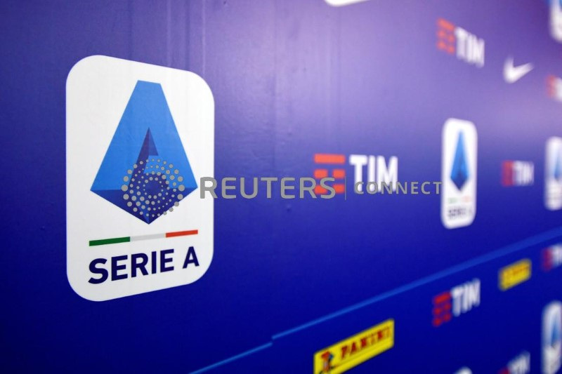 &copy; Reuters. Logo della Serie A a Milano. 17 dicembre 2019. REUTERS/Flavio Lo Scalzo/File Photo