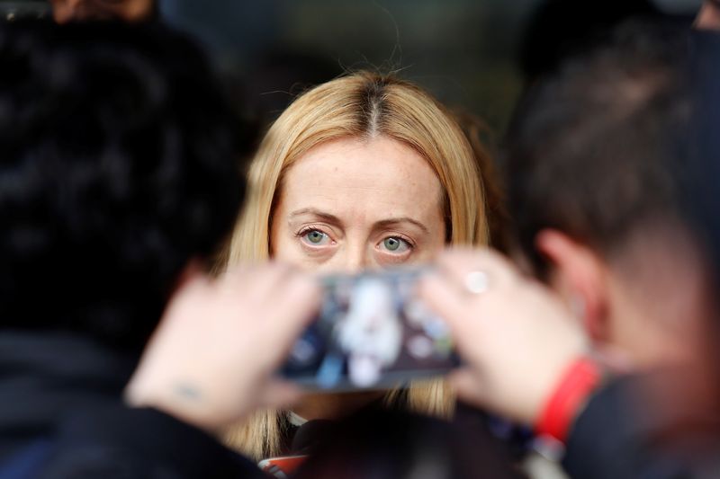 &copy; Reuters. Primeira-ministra da Itália, Giorgia Meloni
23//01/2018
REUTERS/Remo Casilli