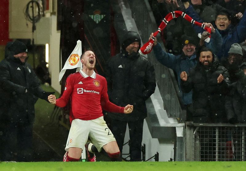 &copy; Reuters. Manchester United xvence Real Betis  no Old Trafford, Manchester, Grã-Bretanha
09/03/2023
REUTERS/Phil Noble     