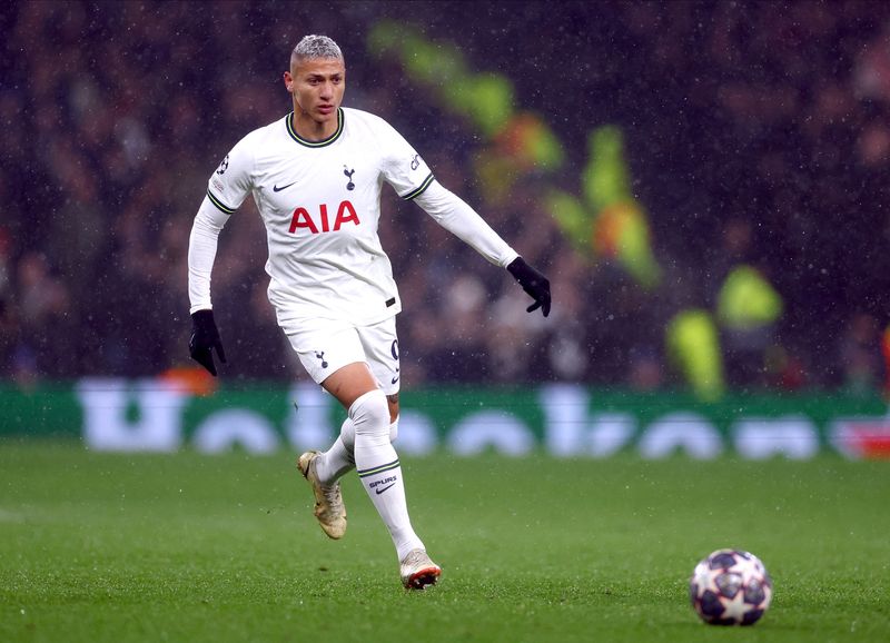 &copy; Reuters. Richarlison em partida do Tottenham contra o Milan
08/03/2023
Action Images via Reuters/Paul Childs