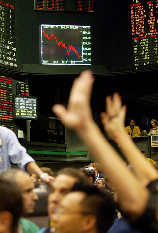 &copy; Reuters. Gráfico mostra queda de índice de ações
11/07/2002
REUTERS/Scott Olson