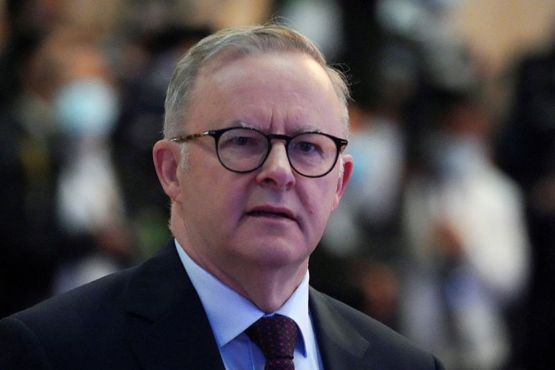 © Reuters. FILE PHOTO: Anthony Albanese, Australia's Prime Minister, attends the 2nd ASEAN Global Dialogue during the ASEAN summit held in Phnom Penh, Cambodia November 13, 2022. REUTERS/Cindy Liu/File Photo