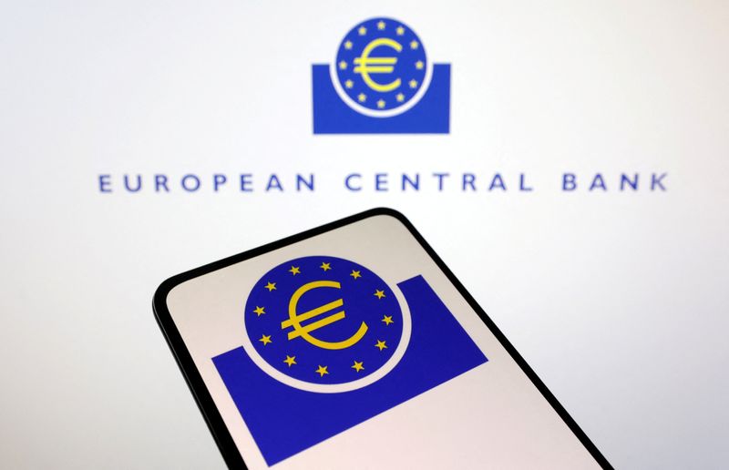&copy; Reuters. FILE PHOTO: European Central Bank logo is seen in this illustration taken March 10, 2023. REUTERS/Dado Ruvic/Illustration