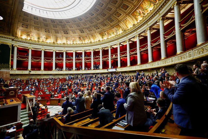 &copy; Reuters. Les députés débattent la réforme des retraites à l'Assemblée nationale à Paris. /Photo prise le 17 février 2023/REUTERS/Sarah Meyssonnier