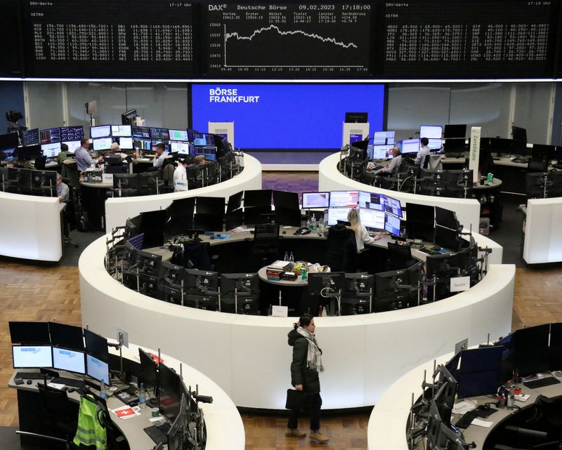 &copy; Reuters. Panoramica della Borsa di Francoforte.    REUTERS/Staff