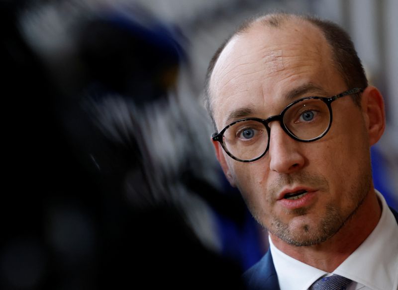 &copy; Reuters. Ministro de Finanças da Bélgica, Vincent Van Peteghem
08/11/2022
REUTERS/Yves Herman