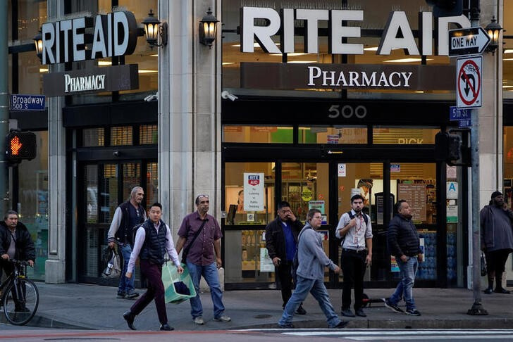 © Reuters. A Rite Aid store is shown in downtown Los Angeles, California, U.S., October 16, 2019.Picture taken October 16, 2019.     REUTERS/Mike Blake