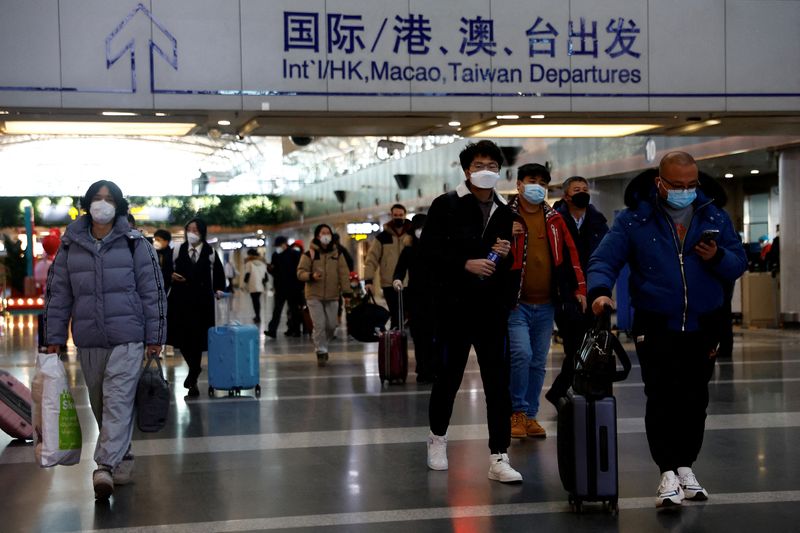 &copy; Reuters. L'aéroport international de Pékin-Capitale en Chine. /Photo prise le 27 décembre 2022/REUTERS/Tingshu Wang