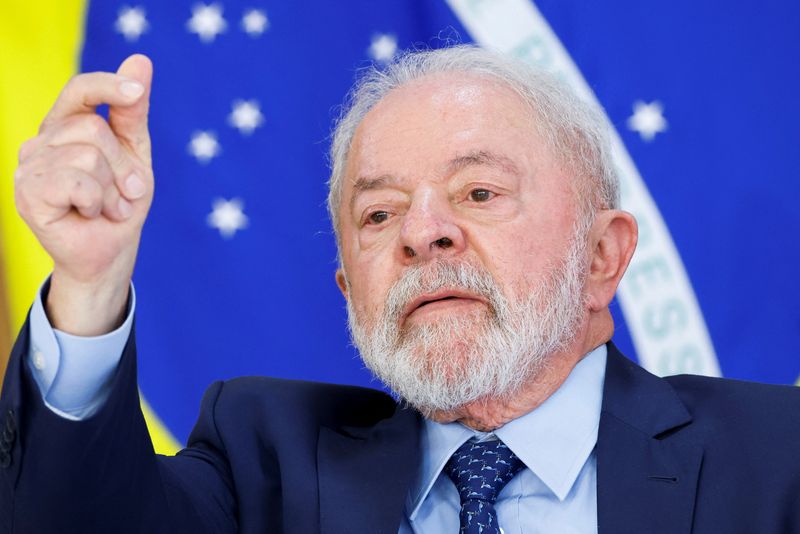 &copy; Reuters. Presidente Lula durante cerimônia no Palácio do Planalto, em Brasília
10/03/2023
REUTERS/Adriano Machado