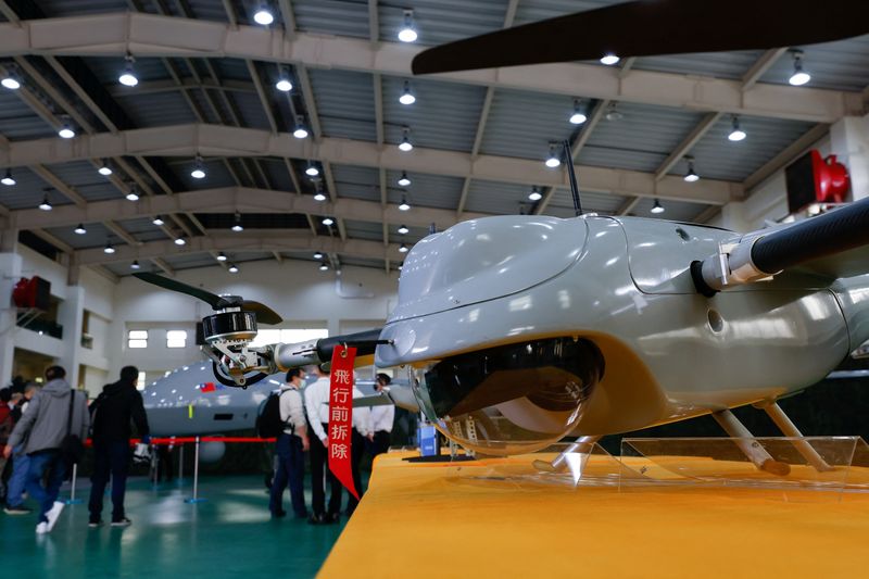 &copy; Reuters. Drones são exibidos para a imprensa, em Taichung, Taiwan
14/03/2023
REUTERS/Ann Wang