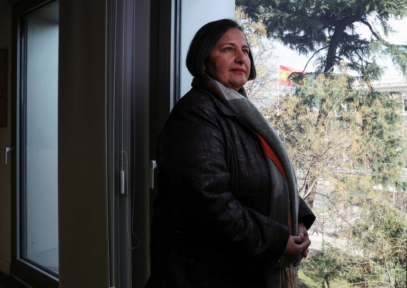 &copy; Reuters. Imagen de archivo de la legisladora opositora exiliada Dinorah Figuera posando para un retrato durante una entrevista con Reuters en Madrid, España. 27 enero 2023. REUTERS/Violeta Santos Moura