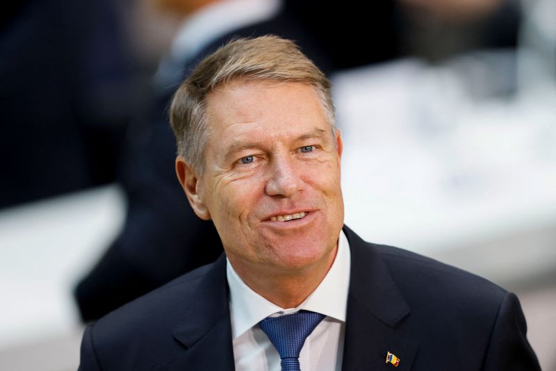 &copy; Reuters. Romanian President Klaus Iohannis attends the European Union (EU) and the Association of South-East Asian Nations (ASEAN) commemorative summit in Brussels, Belgium December 14, 2022.  REUTERS/Johanna Geron/File Photo