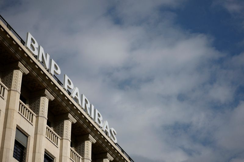 © Reuters. A view of a BNP Paribas bank building in Paris, France, February 24, 2023. REUTERS/Sarah Meyssonnier