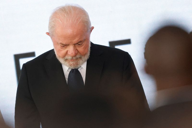 &copy; Reuters. Brazil's President Luiz Inacio Lula da Silva attends a launching ceremony of National Program for Public Security with Citizenship (PRONASCI II) at the Planalto Palace in Brasilia, Brazil March 15, 2023. REUTERS/Adriano Machado