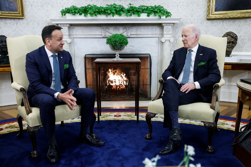 Biden, Irish leader Varadkar affirm support for UK-EU deal on post-Brexit terms