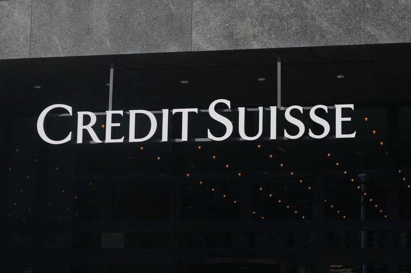 &copy; Reuters. Le logo de Credit Suisse à Zurich. /Photo prise le 16 mars 2023/REUTERS/Denis Balibouse