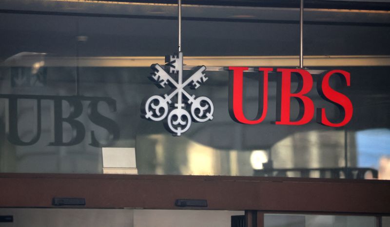 &copy; Reuters. Photo du logo d'UBS à Zurich. /Photo prise le 16 mars 2023 à Zurich, Suisse/REUTERS/Denis Balibouse
