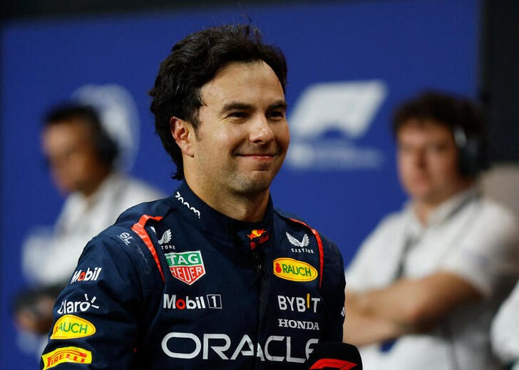 © Reuters. El piloto mexicano de Red Bull Sergio 