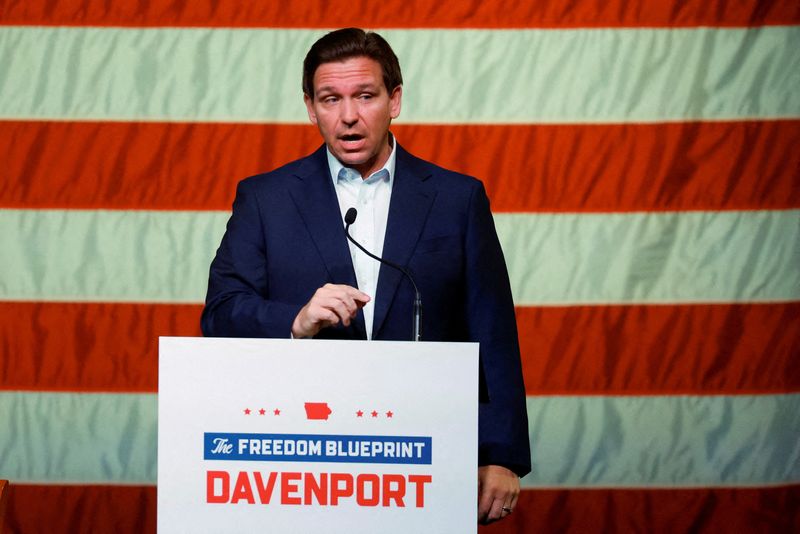 DeSantis criticizes Manhattan DA for Trump probe, takes veiled swipe at rival