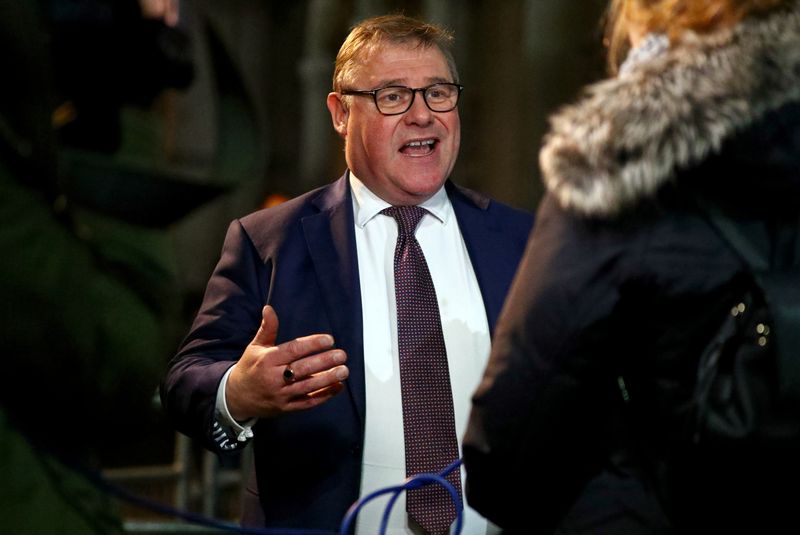&copy; Reuters. Britain's Conservative Party MP and European Research Group (ERG) Deputy Chairman Mark Francois talks to the media outside Downing Street in London, Britain, December 16, 2019. REUTERS/Hannah McKay/File Photo