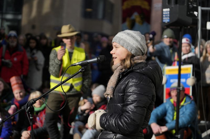 &copy; Reuters. Ativista climática sueca Greta Thunberg 
02/03/2023
NTB/Javad Parsa via REUTERS