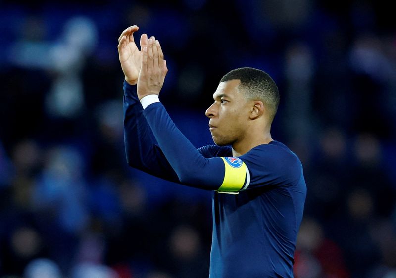 &copy; Reuters. Atacante Kylian Mbappé, do Paris Saint-Germain
19/03/2023
REUTERS/Gonzalo Fuentes