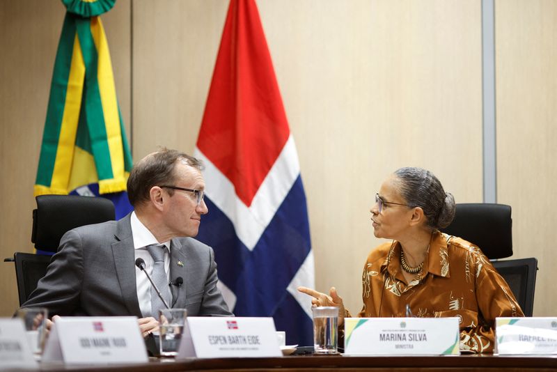 &copy; Reuters. Espen Barth Eide e Marina Silva se reúnem em Brasília
22/03/2023
REUTERS/Adriano Machado