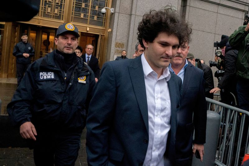 &copy; Reuters. FILE PHOTO: Former FTX Chief Executive Sam Bankman-Fried, who faces fraud charges over the collapse of the bankrupt cryptocurrency exchange, departs from his court hearing at Manhattan federal court in New York City, U.S. January 3, 2023. REUTERS/David De