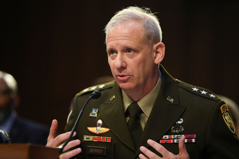 &copy; Reuters. FILE PHOTO: Defense Intelligence Agency Director Scott Berrier testifies before a Senate Intelligence Committee hearing on "worldwide threats," on Capitol Hill in Washington, U.S., March 8, 2023. REUTERS/Mary F. Calvert