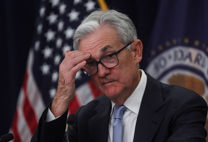 &copy; Reuters. U.S. Federal Reserve Board Chair Jerome Powell holds a news conference after the Fed raised interest rates by a quarter of a percentage point following a two-day meeting of the Federal Open Market Committee (FOMC) on interest rate policy in Washington, U.