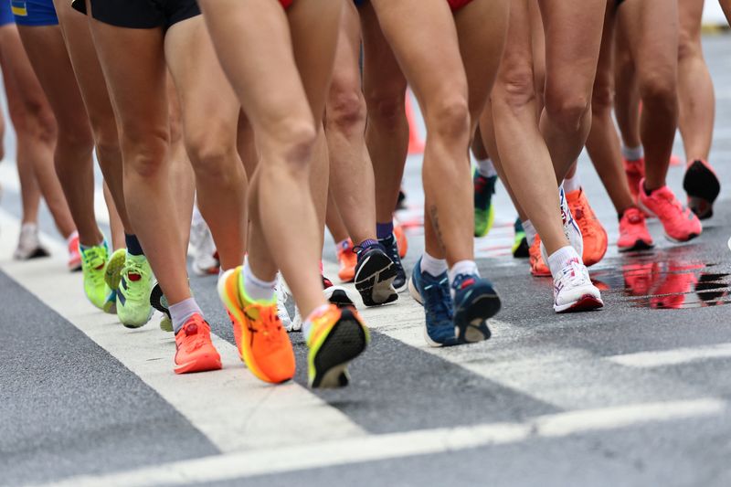 &copy; Reuters. Prova feminina de marcha atlética de 20km no Campeonato Europeu em Munique
20/08/2022
REUTERS/Lukas Barth