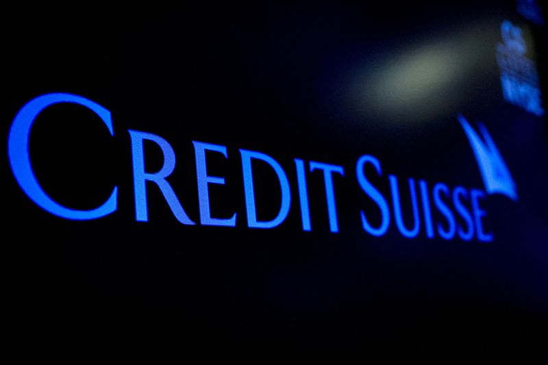 &copy; Reuters. FILE PHOTO: The Credit Suisse logo in New York City, U.S., March 16, 2023.  REUTERS/Brendan McDermid/File Photo