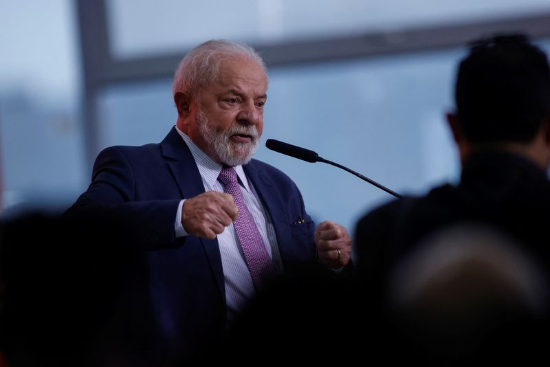 &copy; Reuters. Presidente Luiz Inácio Lula da Silva durante cerimônia no Palácio do Planalto, em Brasília
21/03/2023
REUTERS/Adriano Machado