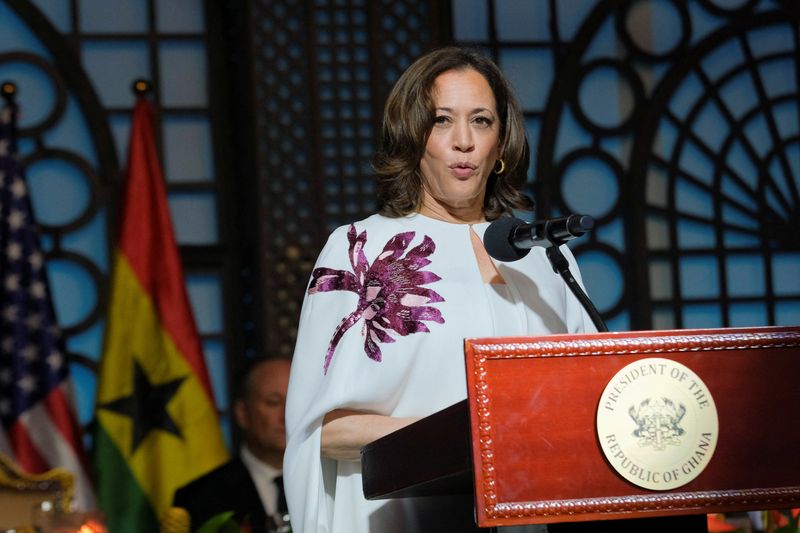 Kamala Harris exhorts Africans to innovate, empower women in Ghana speech