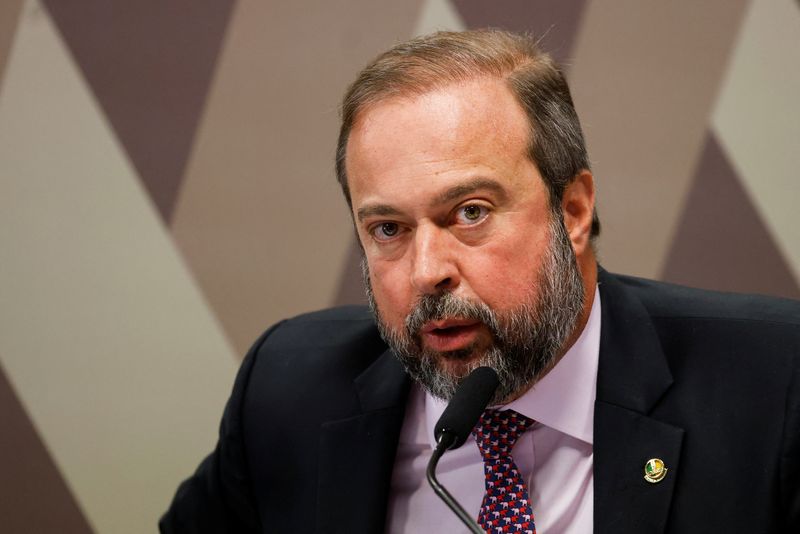 © Reuters. Ministro de Minas e Energia, Alexandre Silveira
06/12/2022
REUTERS/Adriano Machado