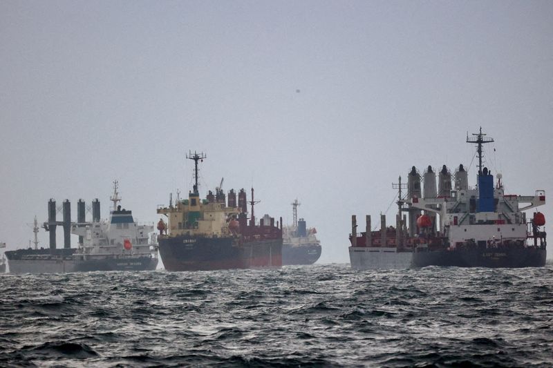 &copy; Reuters. Embarcações aguardam inspeção no ancoradouro sul do Bósforo em Istambul
11/12/2022
REUTERS/Yoruk Isik