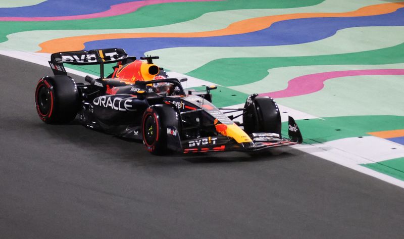 &copy; Reuters. Formula One F1 - Saudi Arabian Grand Prix - Jeddah Corniche Circuit, Jeddah, Saudi Arabia - March 18, 2023 Red Bull's Max Verstappen during qualifying REUTERS/Ahmed Yosri
