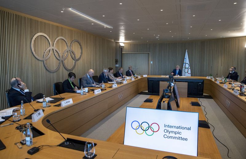 &copy; Reuters. FILE PHOTO: International Olympic Committee (IOC) President Thomas Bach attends the opening of the Executive Board meeting at the Olympic House in Lausanne, Switzerland, March 28, 2023. REUTERS/Denis Balibouse