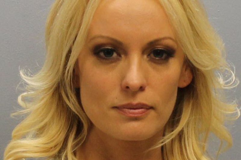 &copy; Reuters. FILE PHOTO: Stormy Daniels, whose real name is Stephanie Clifford, the porn film star who said she had an affair with Donald Trump before he became U.S. president, is shown in this booking photo released by Franklin County Sheriff's Office, Columbus, Ohio