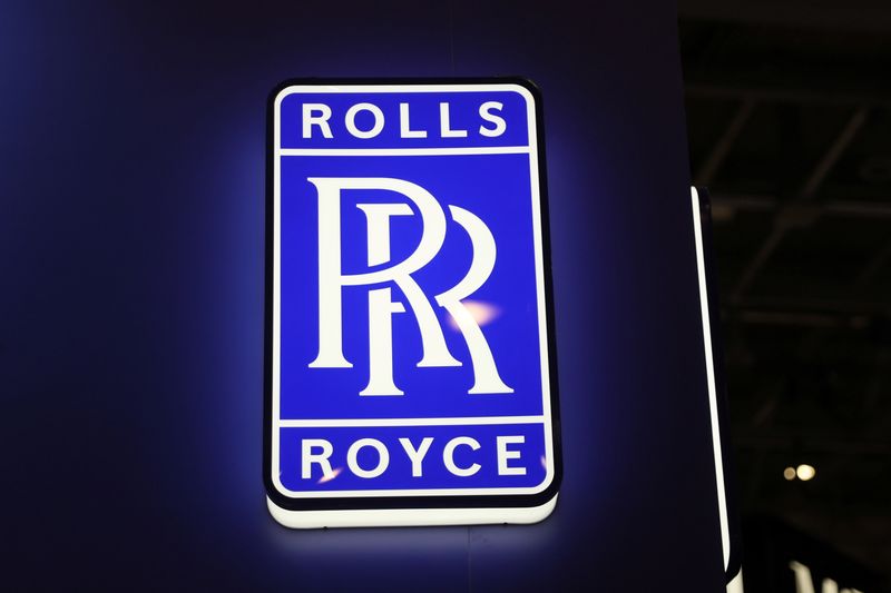 &copy; Reuters. FILE PHOTO: A Rolls Royce logo is pictured during the European Business Aviation Convention & Exhibition (EBACE) in Geneva, Switzerland, May 23, 2022. REUTERS/Denis Balibouse