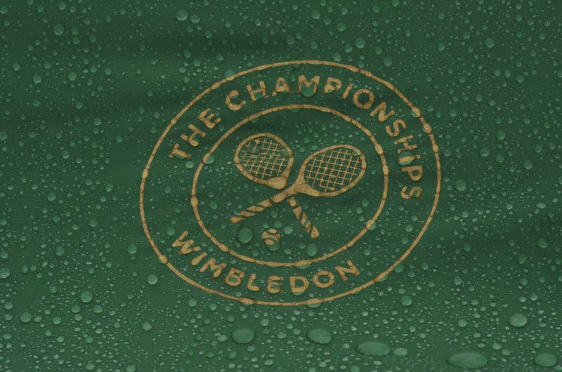 &copy; Reuters. FILE PHOTO: Britain Tennis - Wimbledon - All England Lawn Tennis & Croquet Club, Wimbledon, England - 28/6/16  A general view of the Wimbledon logo in the rain REUTERS/Toby Melville